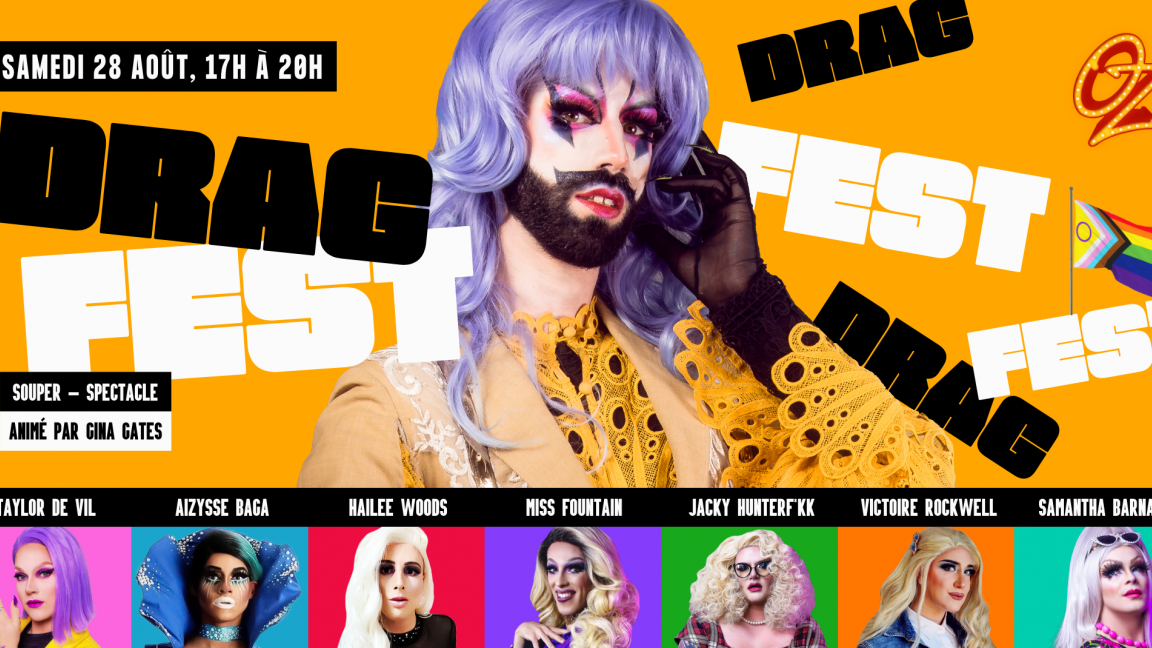 Fierté Sherbrooke souper spectacle 5@9- Drag Fest avec Gina Gates