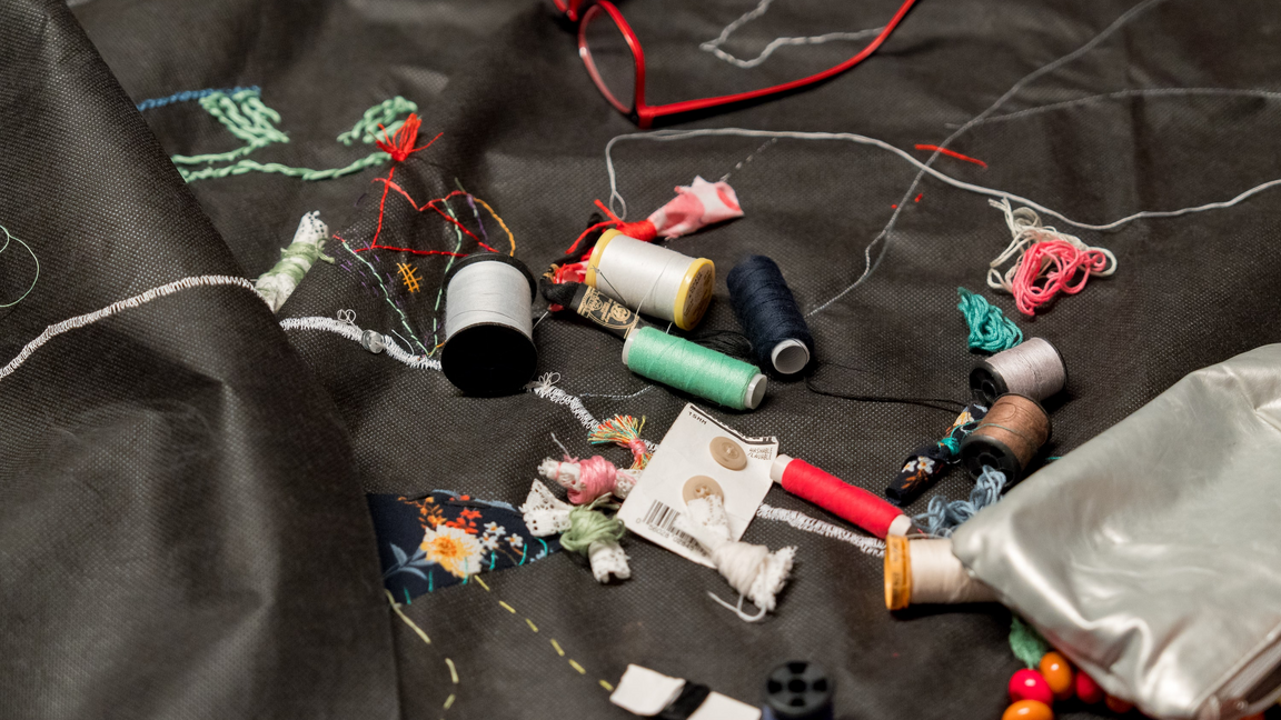 Atelier de broderie collective et visite d’exposition