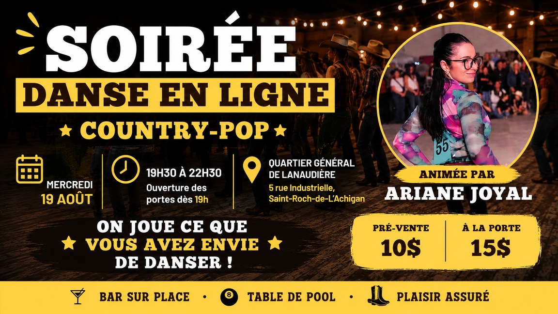 Danse en ligne | Country-pop