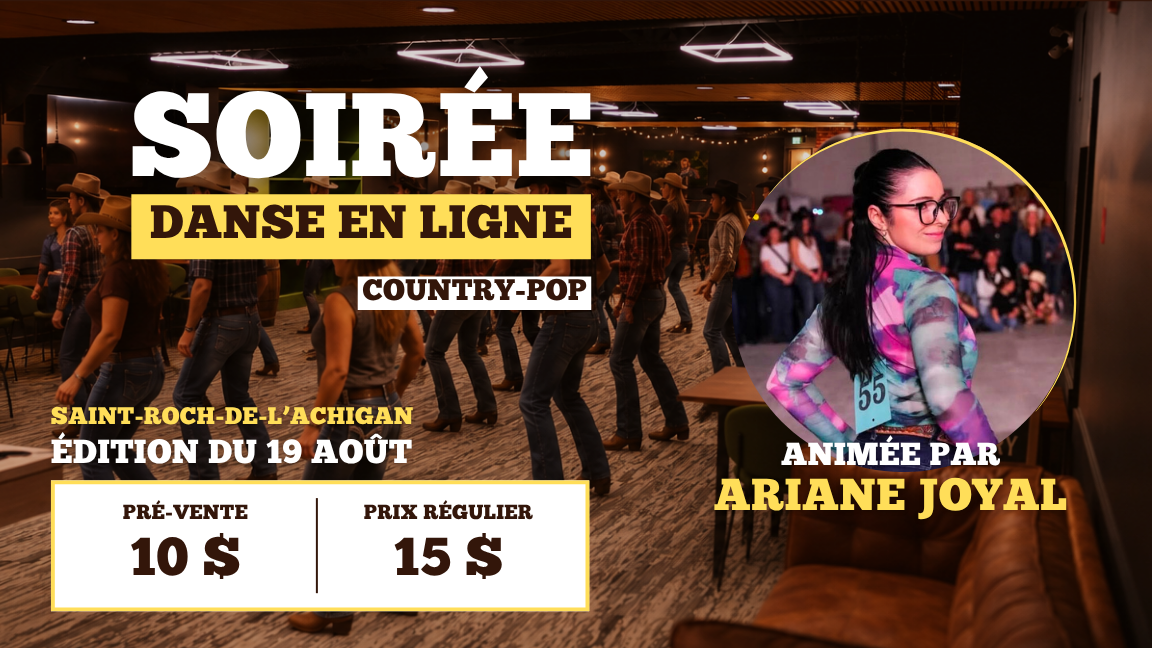 Soirée de danse en ligne