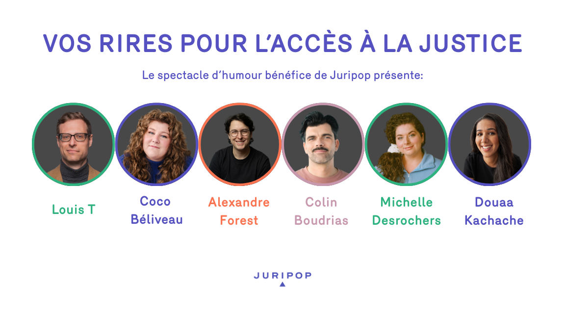 Vos rires pour l'accès à la justice