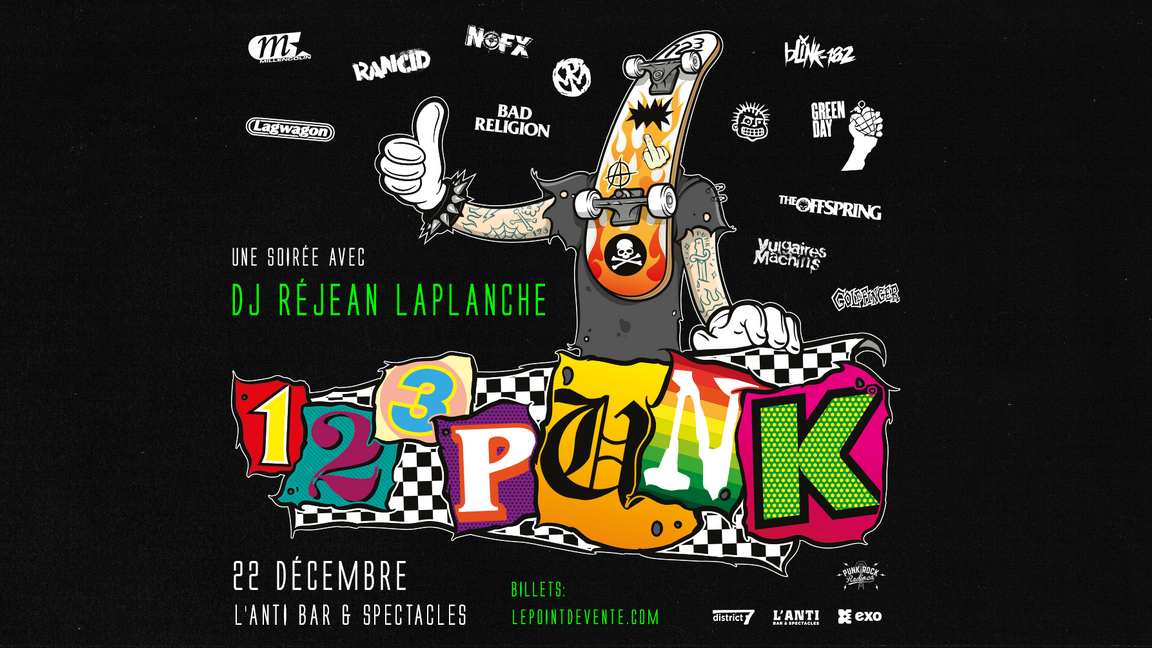 Soirée 123 Punk avec DJ Rej Laplanche