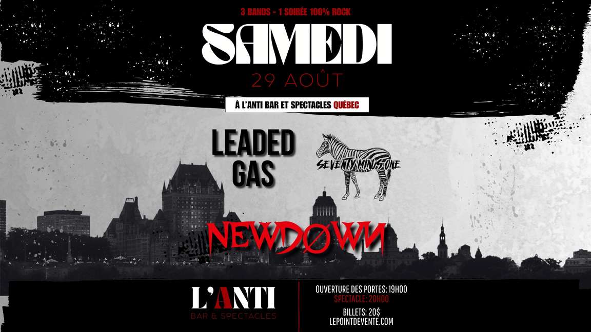 NewDown avec Seventy Minus One et Leaded Gas