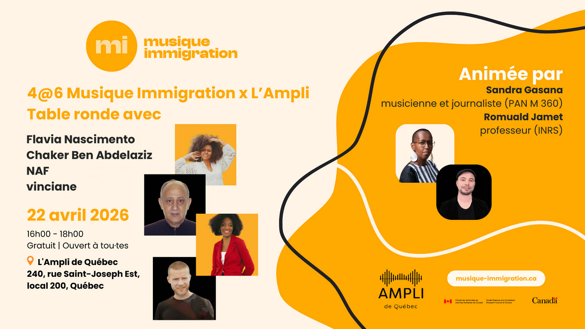 Panel et réseautage Musique-immigration