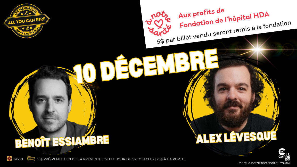 Les Mercredis All You Can Rire : Humoristes à venir