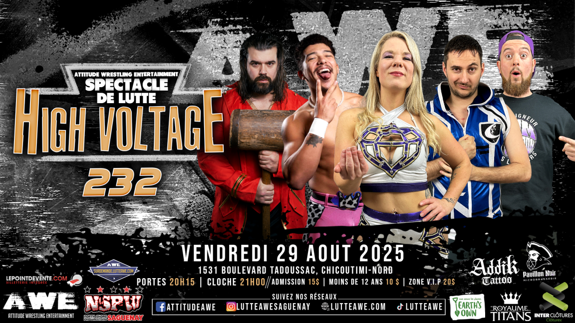 SPECTACLE DE LUTTE - HIGH VOLTAGE #232