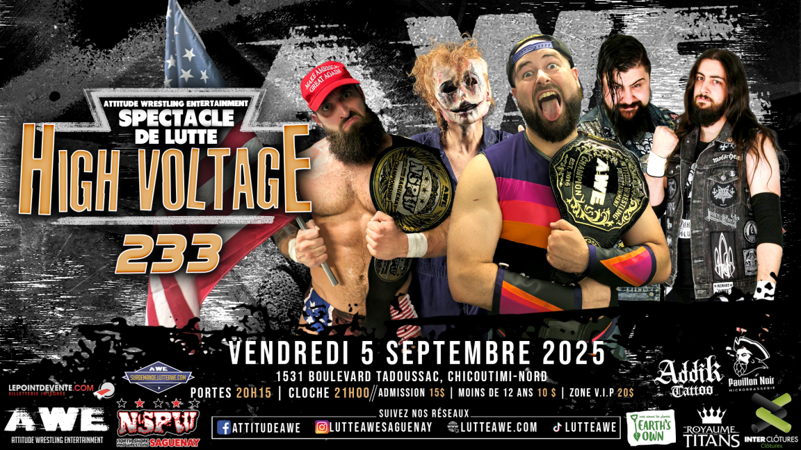 SPECTACLE DE LUTTE - HIGH VOLTAGE #233