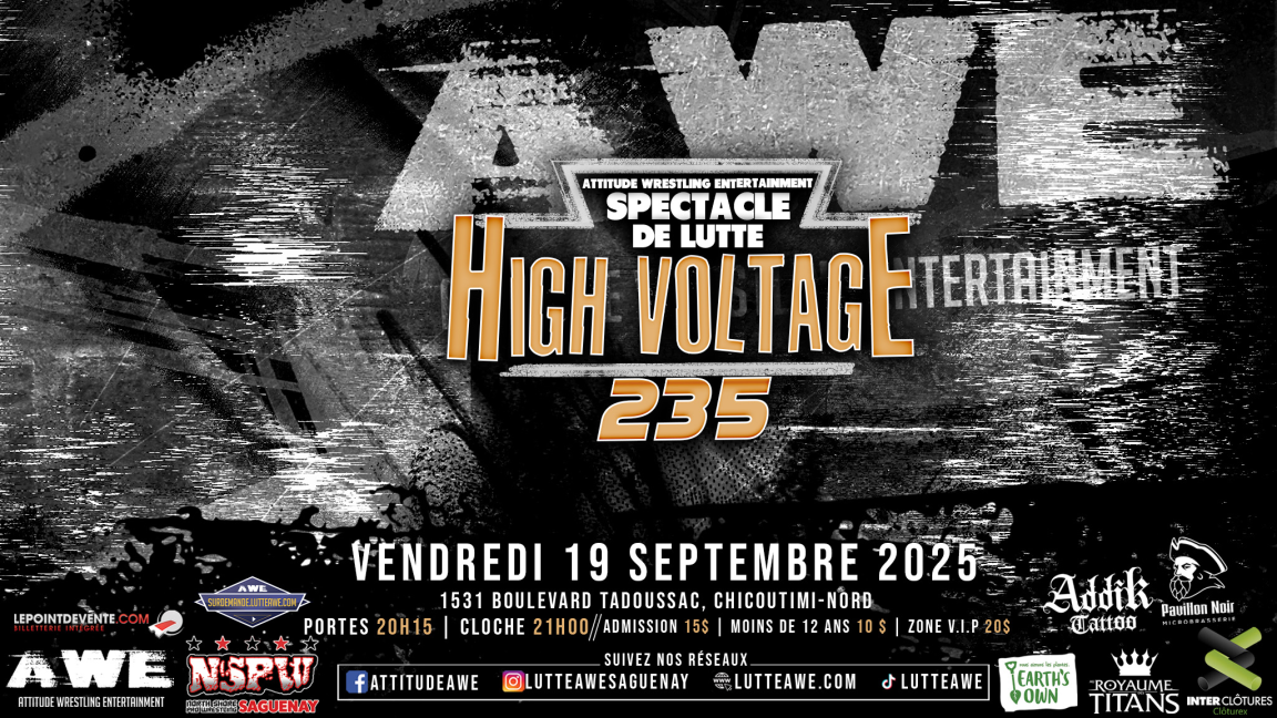 SPECTACLE DE LUTTE - HIGH VOLTAGE #235