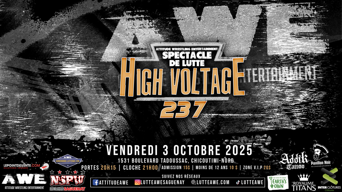 SPECTACLE DE LUTTE - HIGH VOLTAGE #237