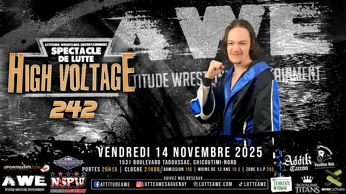 SPECTACLE DE LUTTE - HIGH VOLTAGE #242