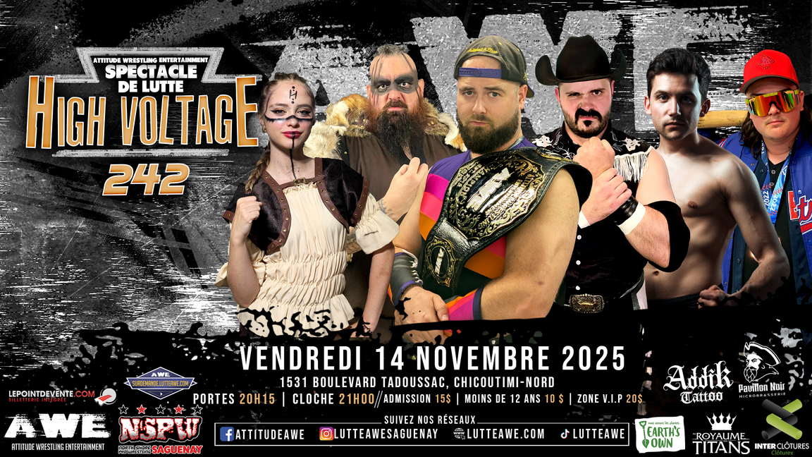 SPECTACLE DE LUTTE - HIGH VOLTAGE #242