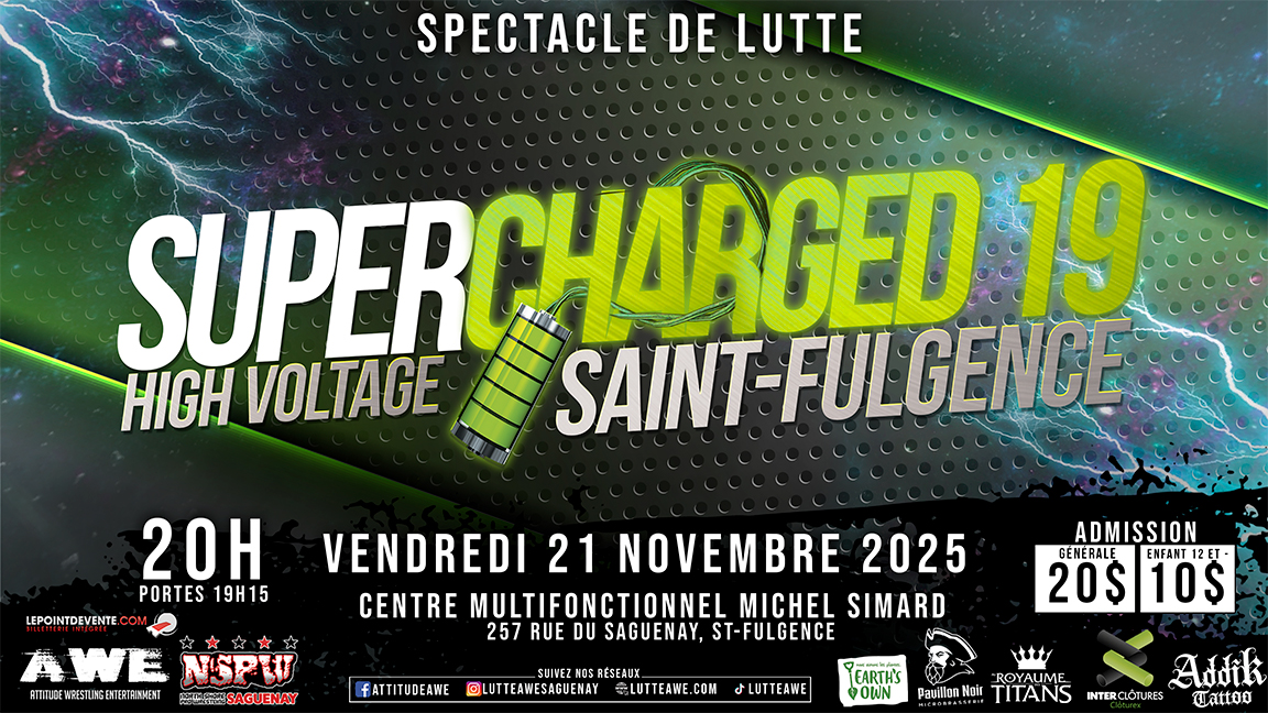 SPECTACLE DE LUTTE - SUPERCHARGED 19 - SAINT-FULGENCE