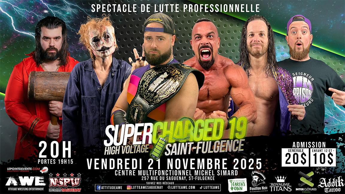 SPECTACLE DE LUTTE - SUPERCHARGED 19 - SAINT-FULGENCE