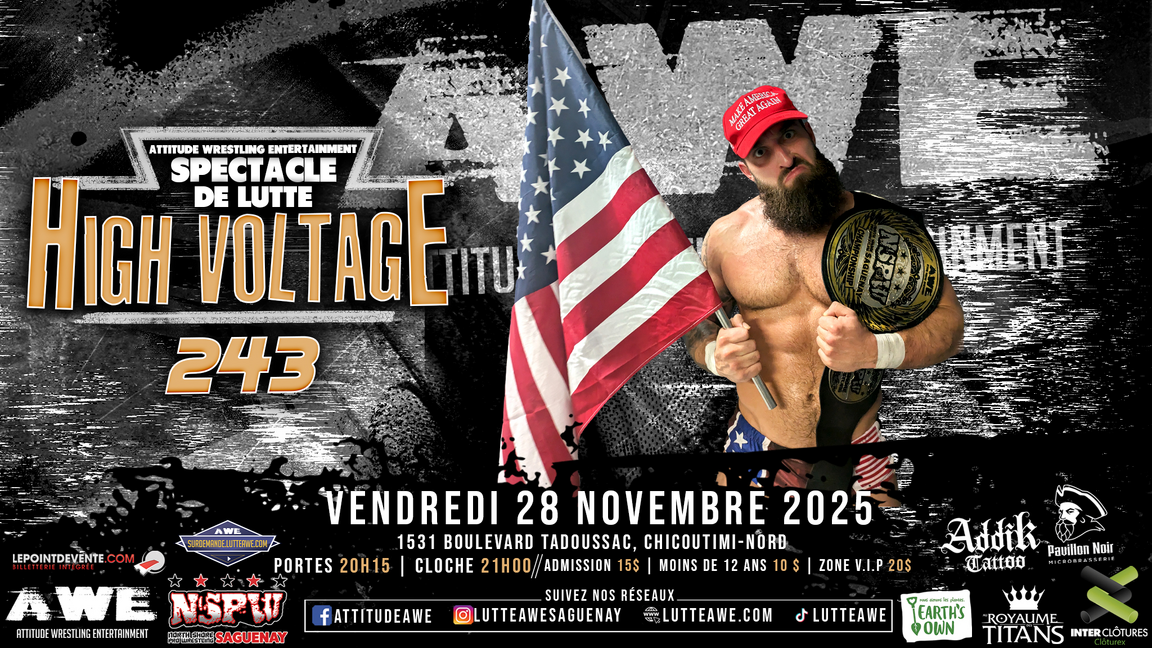 SPECTACLE DE LUTTE - HIGH VOLTAGE #243