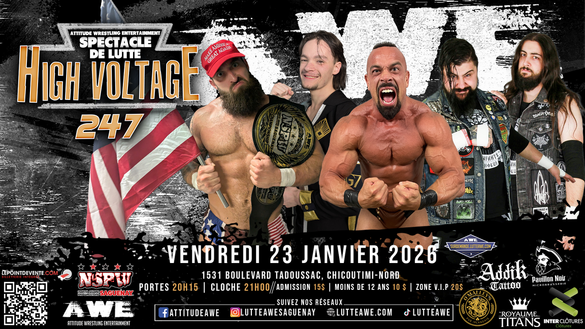 SPECTACLE DE LUTTE - HIGH VOLTAGE #247