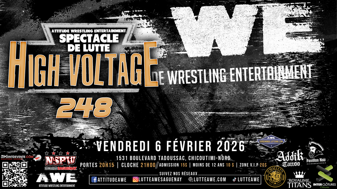 SPECTACLE DE LUTTE - HIGH VOLTAGE #248