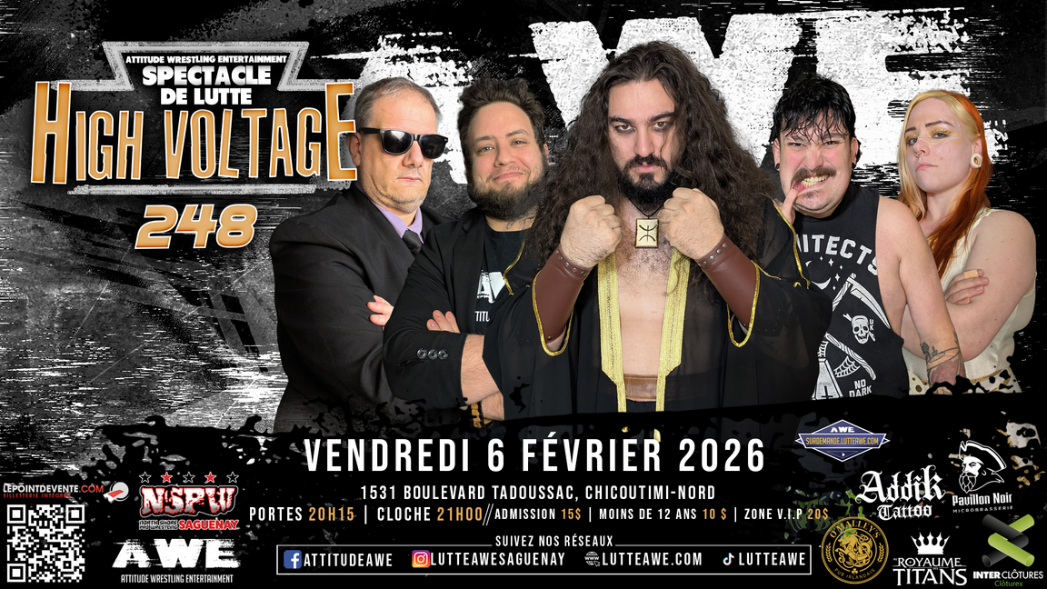 SPECTACLE DE LUTTE - HIGH VOLTAGE #248