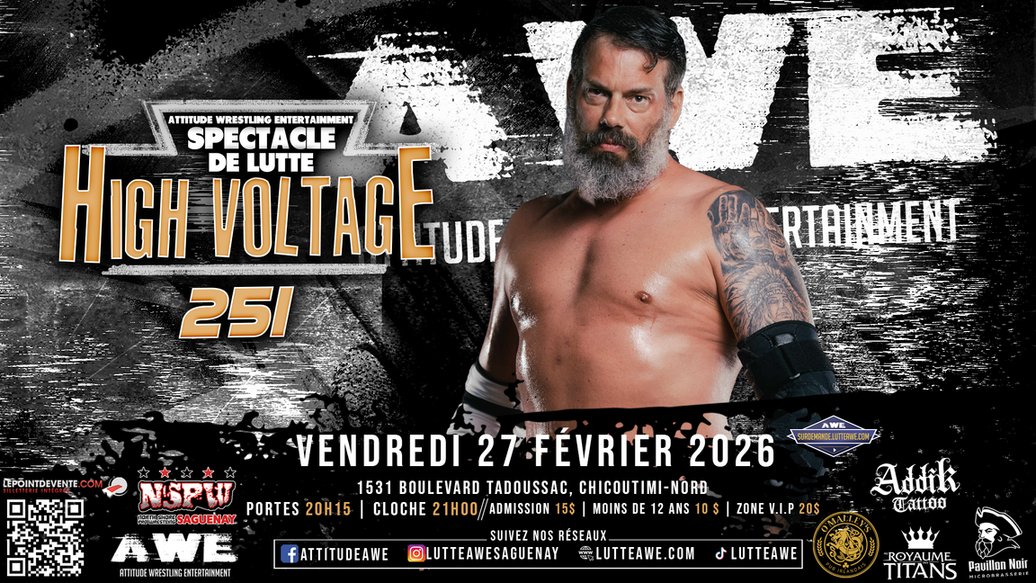 SPECTACLE DE LUTTE - HIGH VOLTAGE #251