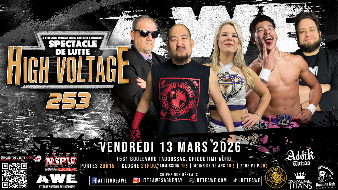 SPECTACLE DE LUTTE - HIGH VOLTAGE #253