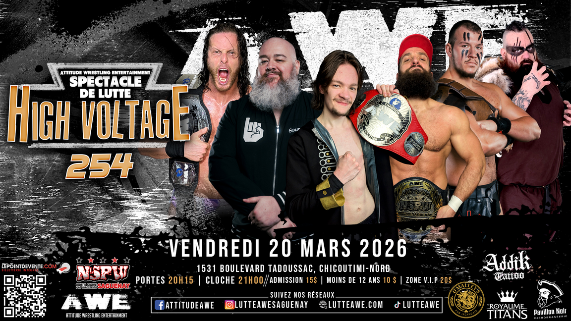 SPECTACLE DE LUTTE - HIGH VOLTAGE #254