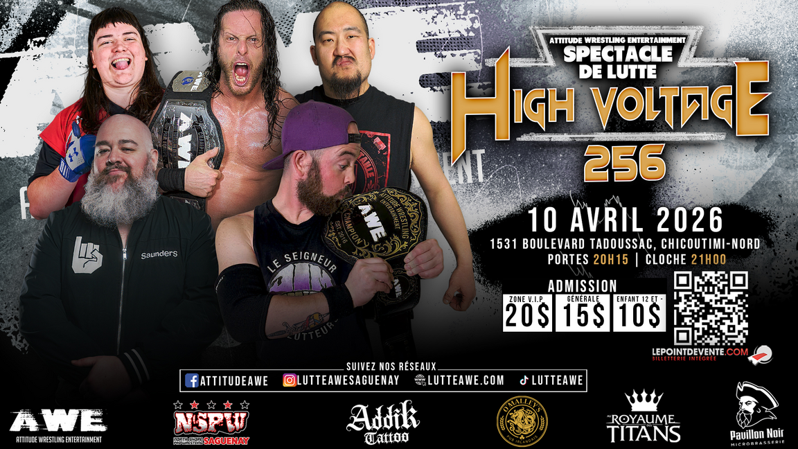 SPECTACLE DE LUTTE - HIGH VOLTAGE #256