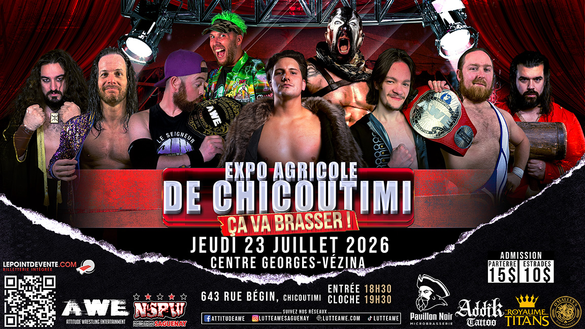 SPECTACLE DE LUTTE - Expo Agricole De Chicoutimi - CENTRE GEORGES-VÉZINA