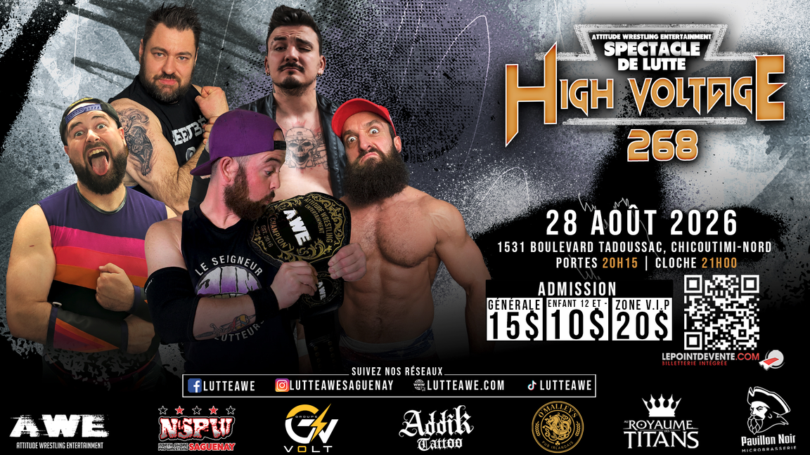 SPECTACLE DE LUTTE - HIGH VOLTAGE #268
