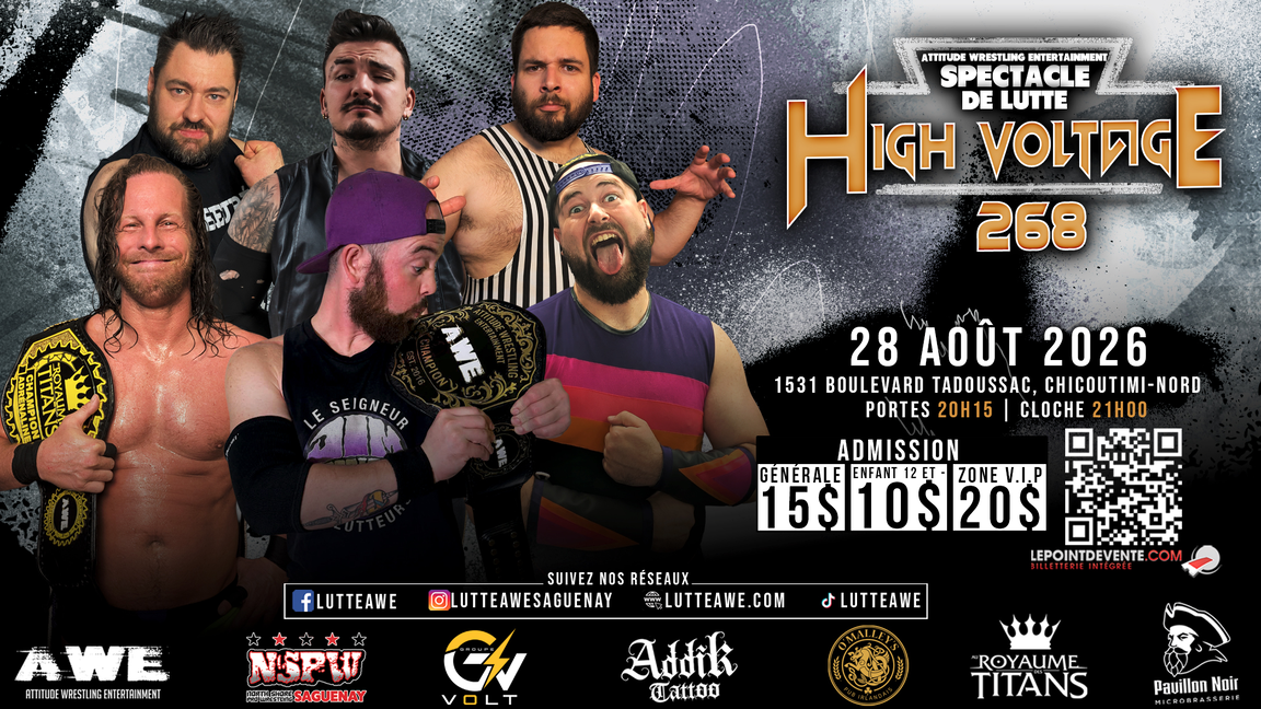 SPECTACLE DE LUTTE - HIGH VOLTAGE #268