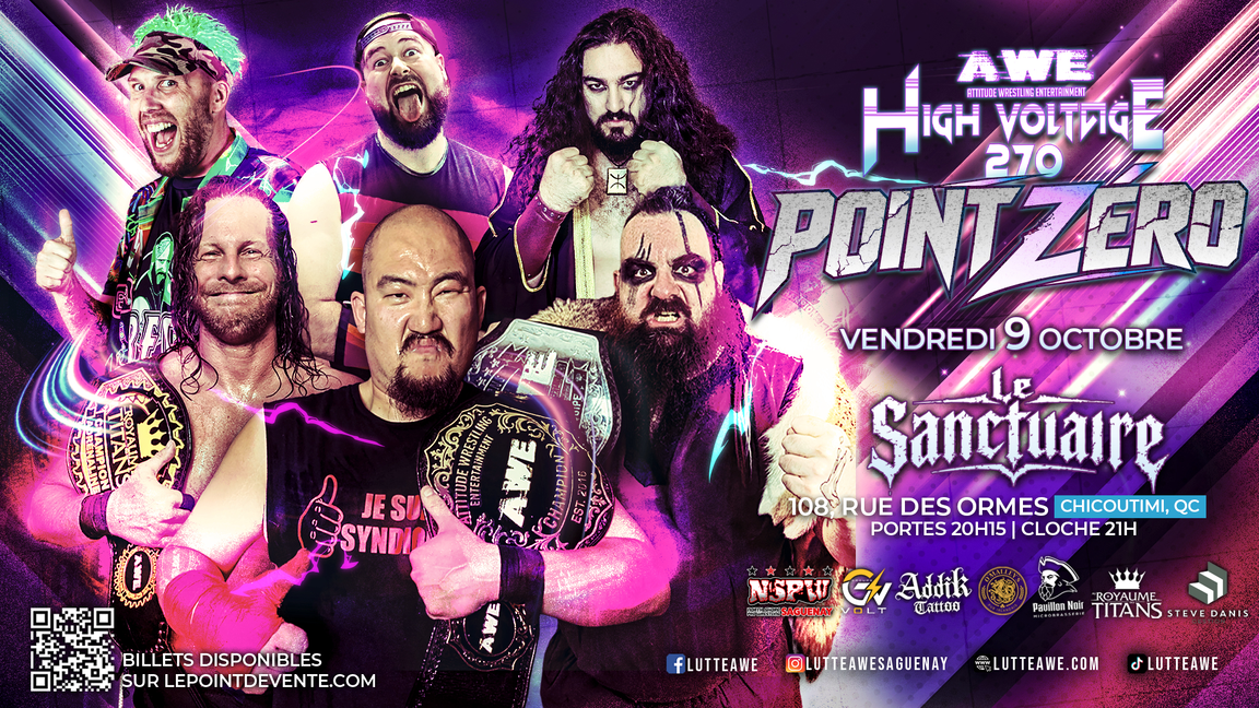SPECTACLE DE LUTTE - HIGH VOLTAGE #270 - LE SANCTUAIRE