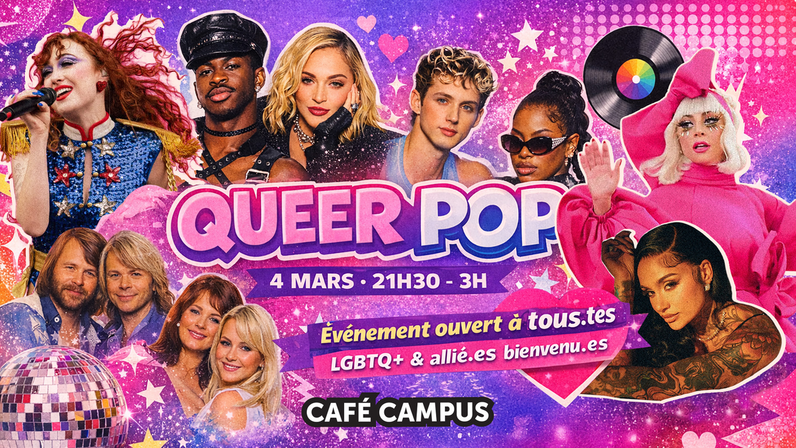 Soirée QUEER POP au Café Campus