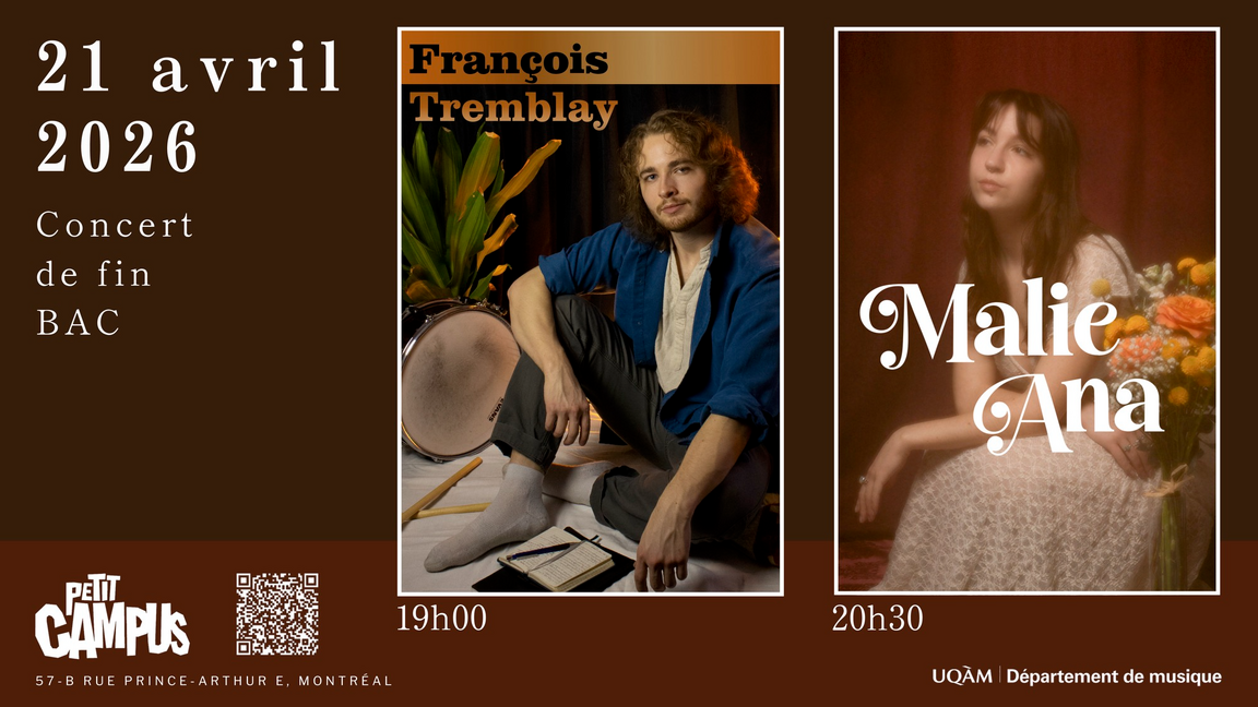 François Tremblay et Malie-Ana (Concert de fin bac 2026 UQÀM)