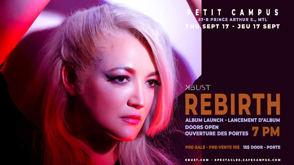 Lancement de l'album REBIRTH de K-Bust + Invité. Soirée Synth-Pop