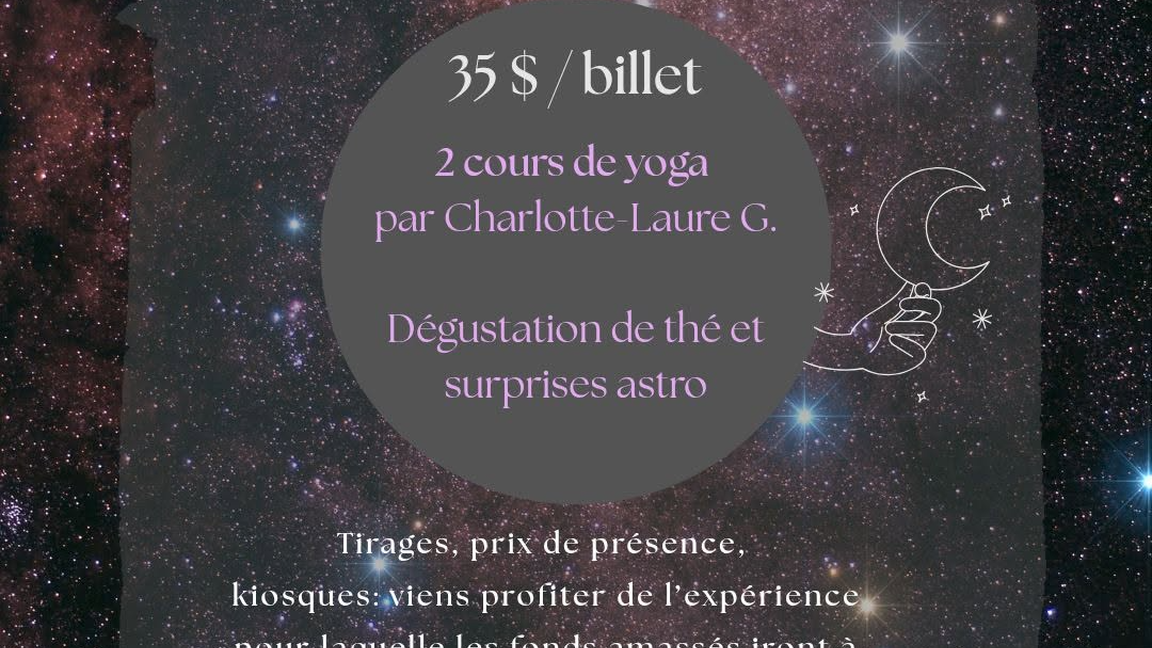 CENTRIA 333: Après-midi yoga bénéfice (édition astro)
