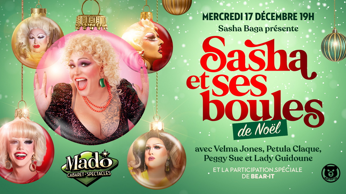 Sasha et ses boules...de Noel!
