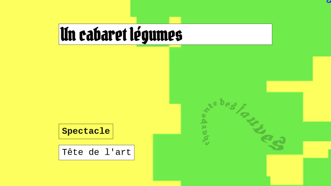 Un Cabaret légumes