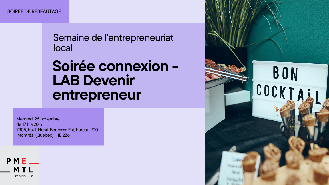 Soirée connexion -LAB Devenir entrepreneur