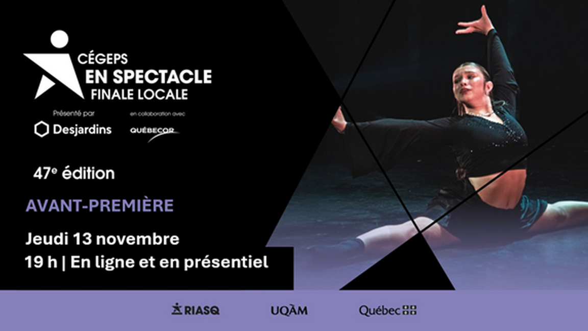 Cégep en Spectacle VIRTUEL -Jeudi 13 novembre