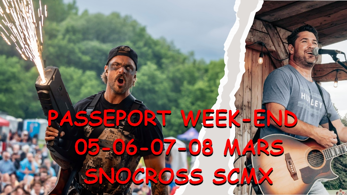 Passeport weekend 5-6-7-8 mars