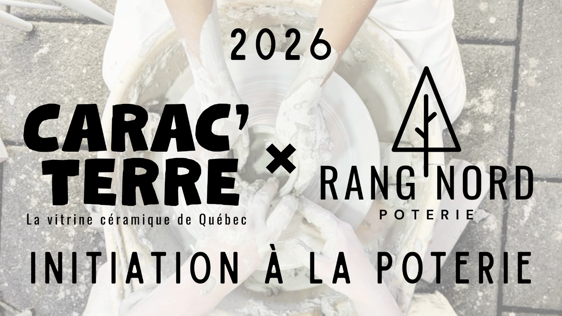 Initiation à la poterie - 1h tournage | Vendredi 10 juillet - Rang Nord / 16 ans et +