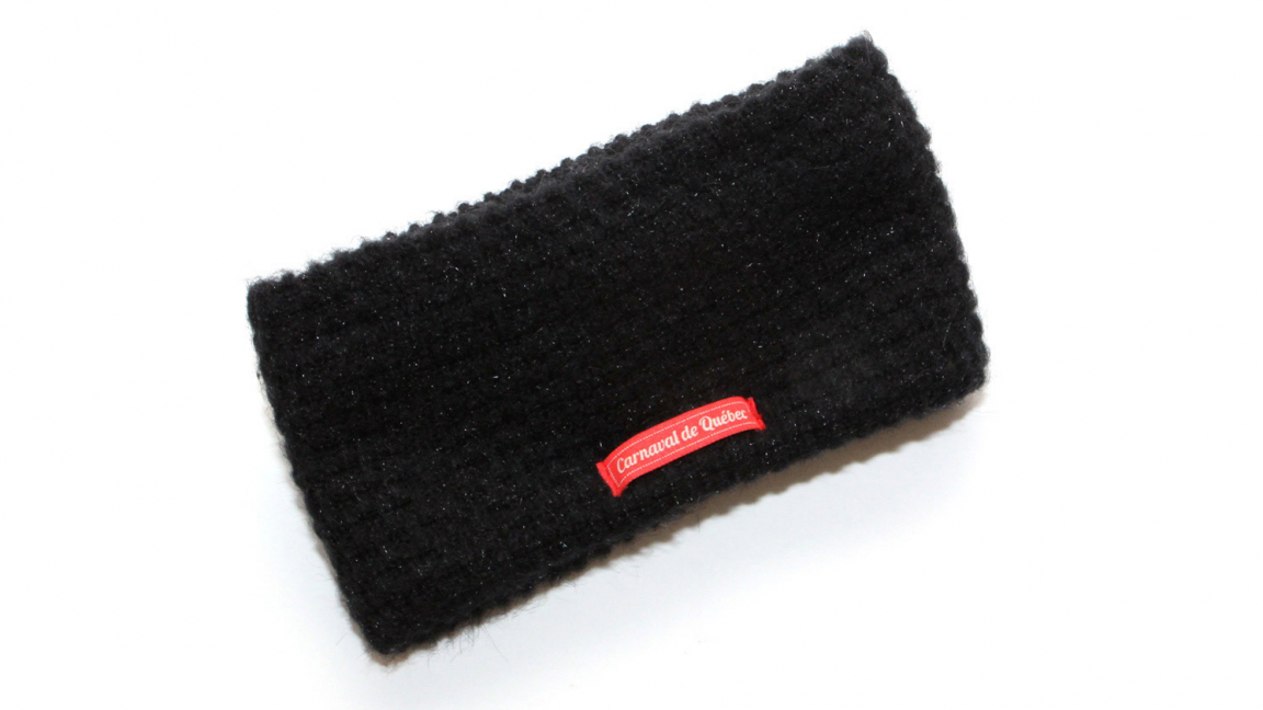 Wide black headband
