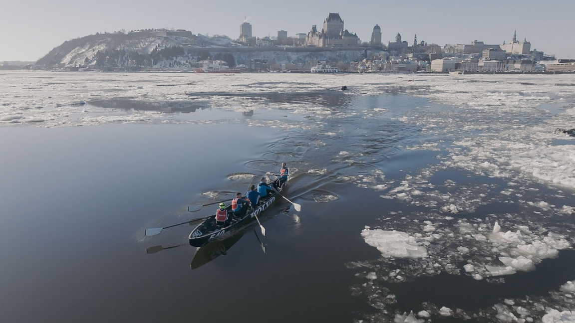VIP Ice canoe race - South shore (Levis)
