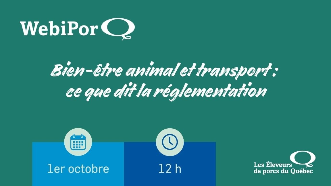 WebiPorQ - Bien-être animal et transport : ce que dit la réglementation