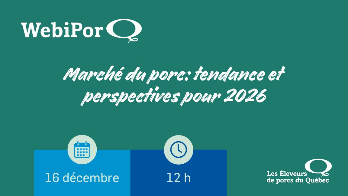 WebiPorQ - Marché du porc : tendance et perspectives pour 2026