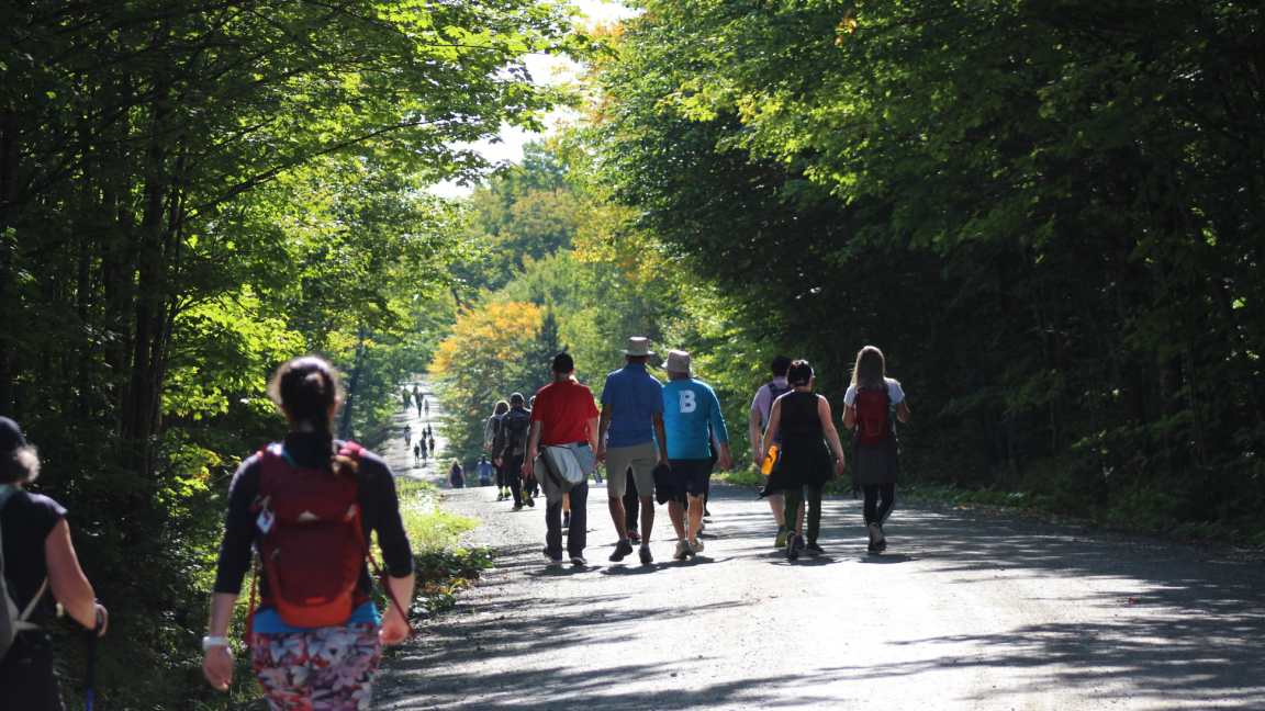 Marche d'automne sur le Chemin de Saint-Jacques-Appalaches