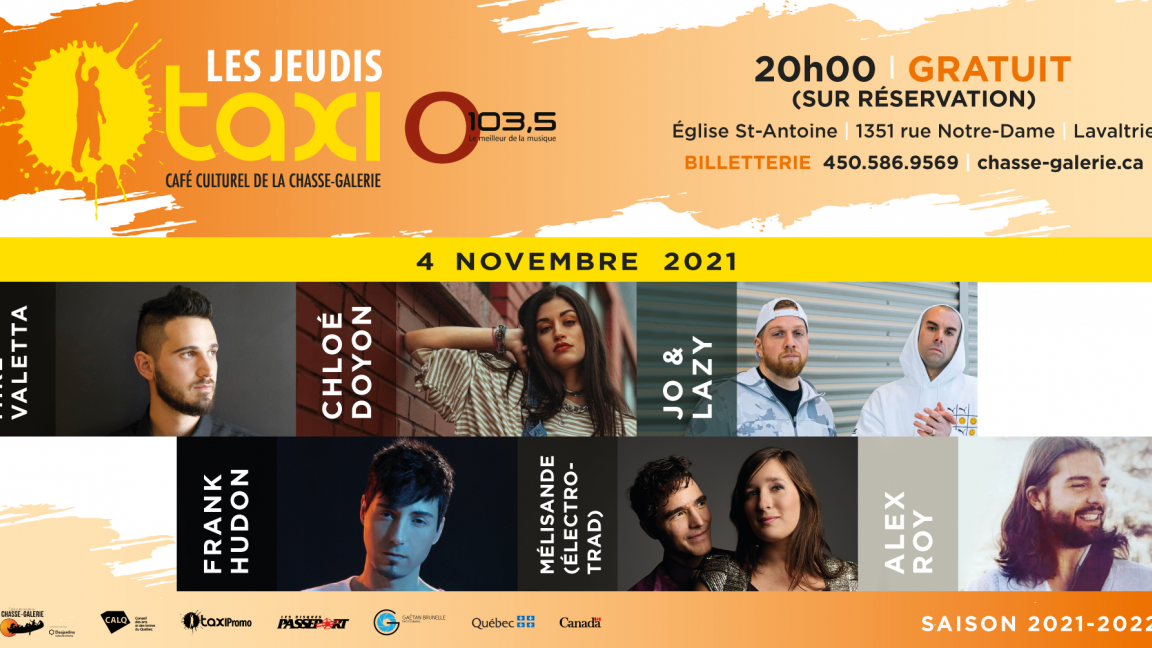 Jeudis Taxi O103,5 - NOVEMBRE 2021