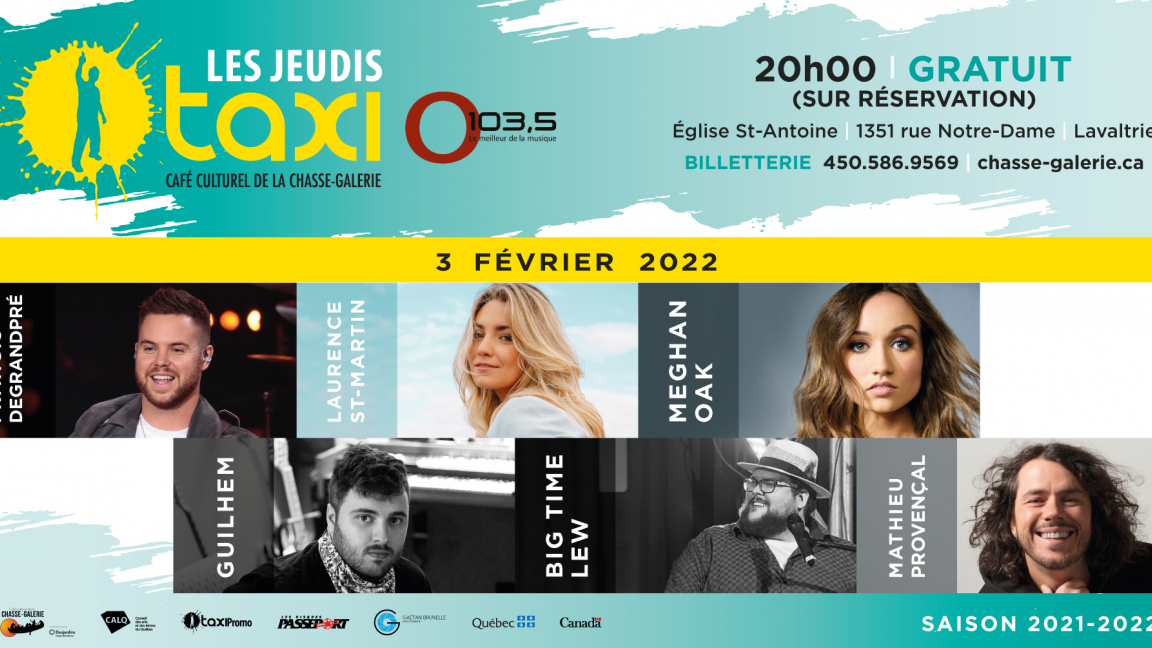 Jeudis Taxi O103,5 - FÉVRIER 2022