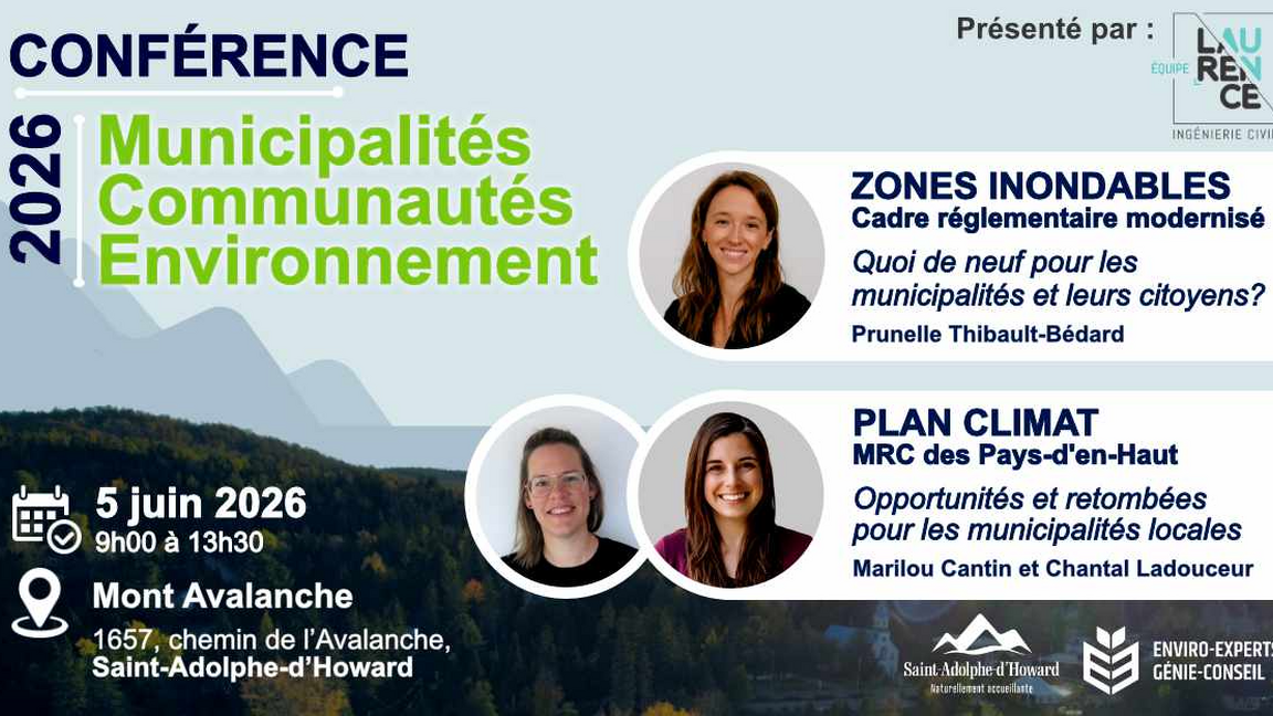 Conférence Municipalités-Communautés-Environnement 2026