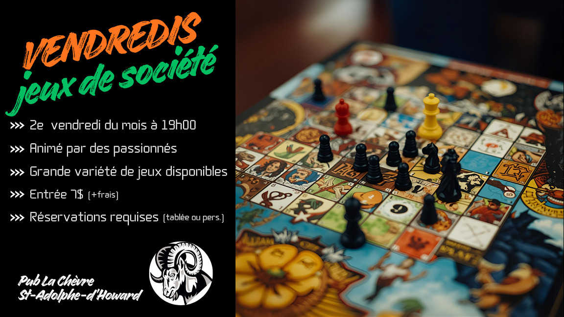 Vendredis jeux de société