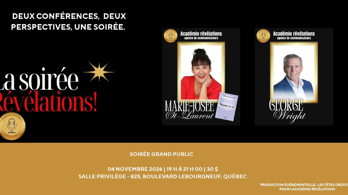 Soirée Révélations !