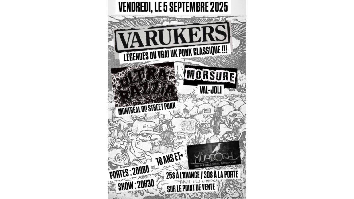 THE VARUKERS (UK) / ULTRA RAZZIA / MORSURE